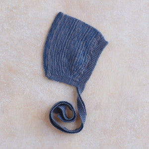 Baby Bonnet - 100% Organic Plant Dyed GOTS Merino Wool (0-24m)