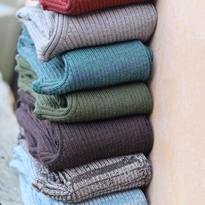 Harry Knitted Rib Leggings - 100% Extra Fine Merino - Grey