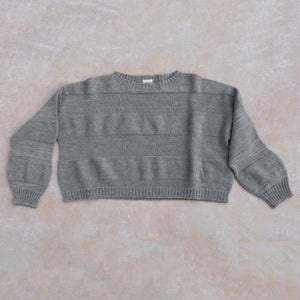 Moss Crop Jumper - 100% Highland Wool - French Clay