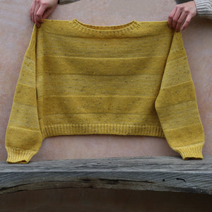 Moss Crop Jumper - Alpaca/Merino - Buttercup Tweed