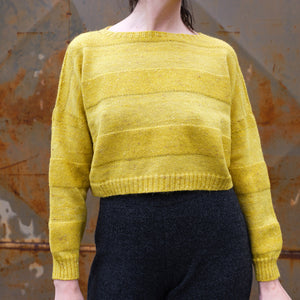 Moss Crop Jumper - Alpaca/Merino Tweed - Oxalis