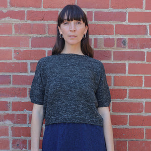 Moss Short Sleeved Knit - Hemp/Wool Marl