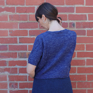 Moss Short Sleeved Knit - Hemp/Wool Marl