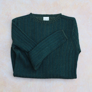 Nico Pullover - 100% Extra Fine Merino - Dark Forest