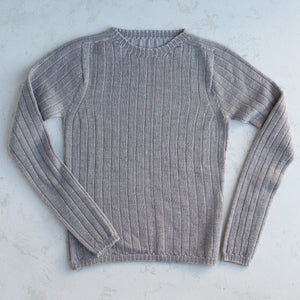 Nico Pullover - 100% Extra Fine Merino - Warm Grey
