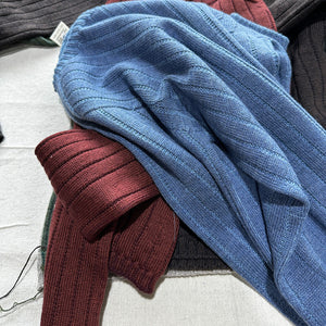Nico Pullover - 100% Extra Fine Merino - Aqua Melange