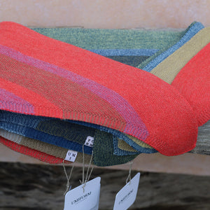Triangle Knit Scarf - 100% Organic Plant Dyed GOTS Merino