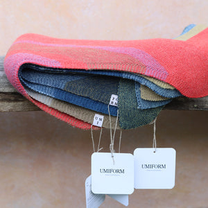 Triangle Knit Scarf - 100% Organic Plant Dyed GOTS Merino