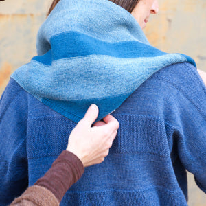 Triangle Knit Scarf - 100% Organic Merino Plant Dyed
