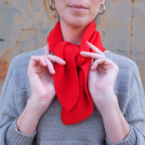 Triangle Knit Scarf - Extra Fine Merino - Primary Colours