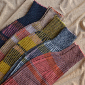 Womens Knitted Rib Skirt/Bellywarmer - Midi - 100% Plant Dyed Merino - Pink Madder