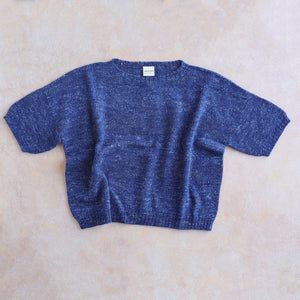 Moss Short Sleeved Knit - Hemp/Wool Marl
