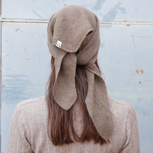 Triangle Knit Scarf - Organic Linen/Merino Plant Dyed
