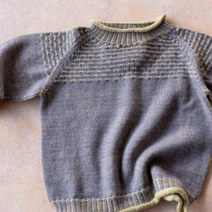 Smocked Baby Jumper - 100% Organic Plant Dyed GOTS Merino Wool (0-3y)