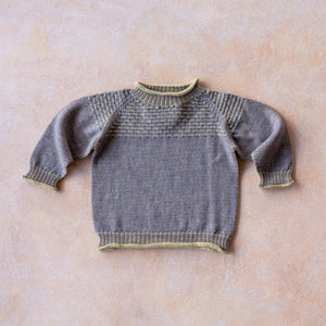 Smocked Baby Jumper - 100% Organic Plant Dyed GOTS Merino Wool (0-3y)