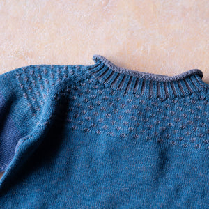 Smocked Baby Jumper - 100% Organic Plant Dyed GOTS Merino Wool (0-3y)