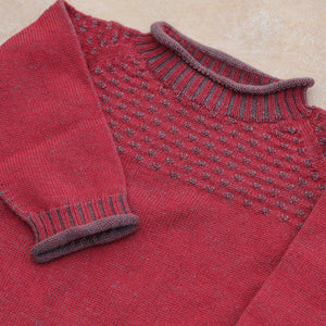 Smocked Baby Jumper - 100% Organic Plant Dyed GOTS Merino Wool (0-3y)