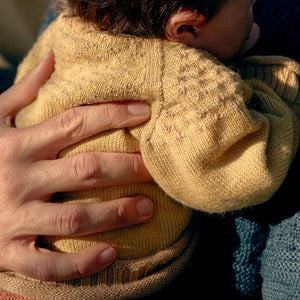 Smocked Baby Jumper - 100% Organic Plant Dyed GOTS Merino Wool (0-3y)