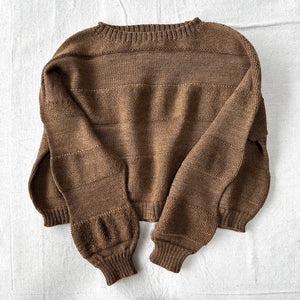Moss Crop Jumper - 100% Wool - Chestnut