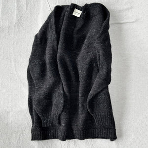 Moss Tweed Jumper - Alpaca/Merino - Basalt *Pre-Order