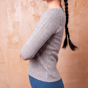 Nico Pullover - 100% Extra Fine Merino - Warm Grey