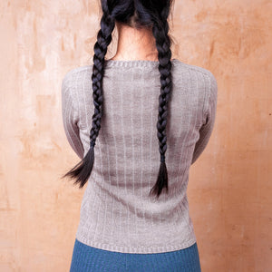 Nico Pullover - 100% Extra Fine Merino - Warm Grey