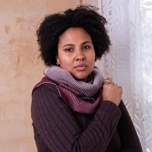 Brioche Split Cowl - 100% Extrafine Merino