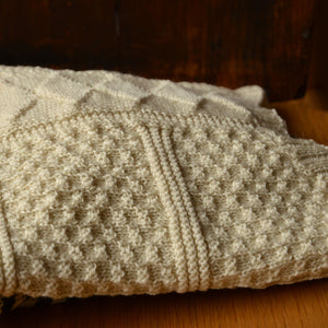 Women's Gansey Sweater - 100% Highland Wool - Stripe (S-L) *Returning 2026