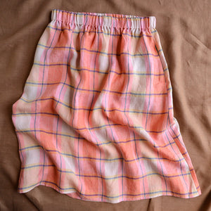 Pocket Skirt - 100% European Linen - Mon Fleur (Women S-L)