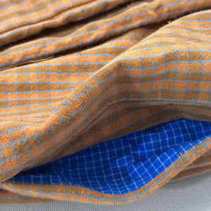 Market Pants - Organic Cotton/Linen - Terracotta Check