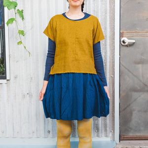 Pieces Top - Organic Linen/Cotton - Dijon (Women S-L)