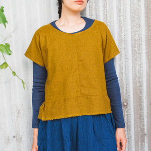 Pieces Top - Organic Linen/Cotton - Dijon (Women S-L)