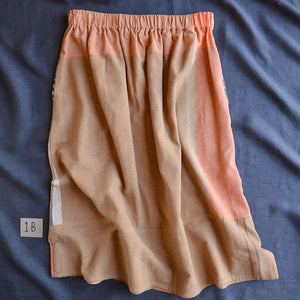Patchwork Pocket Skirt - 100% Hand Loomed Heirloom Cotton with Plant Dyes (Women S-L)