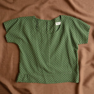 Cross Stitch Pieces Top - 100% Indian Cotton Muslin - Sweet Pea (Women S-L)