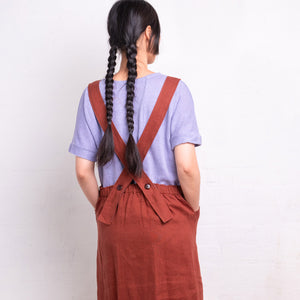 Women's Hemp Pieces Tee - 100% Hemp - Lilac (SS2425) *Retired colour