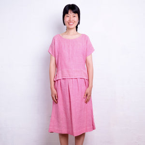 Pieces Top - 100% European Linen - Old Soul Pink Twill (Women S-L)