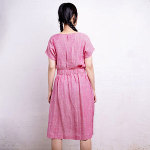 Pieces Top - 100% European Linen - Old Soul Pink Twill (Women S-L)