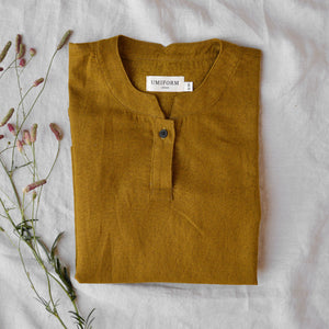 Women's Garden Shirt in Organic Linen/Cotton - Dijon