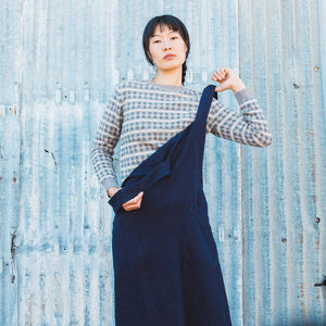 Mamiko Apron Dress - 100% Hemp - Indigo Denim (Women S-XL)