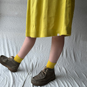 Pocket Skirt in 100% Linen - Citric Acid (Women)