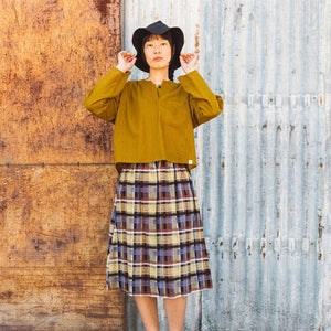 Women's Garden Shirt in Organic Linen/Cotton - Dijon