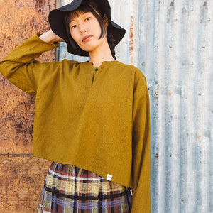 Women's Garden Shirt in Organic Linen/Cotton - Dijon