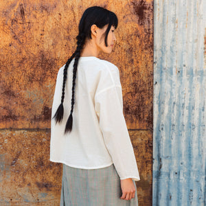 Women's Garden Shirt in Organic Cotton Crepe