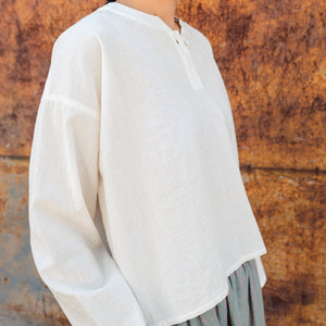 Women's Garden Shirt in Organic Cotton Crepe