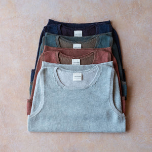 Clara Singlet - Organic Cotton/Merino Knit