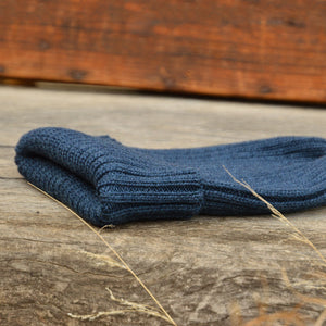 Fisherman's Jersey Beanie in 100% Natural Indigo Dyed Wool *Last One!