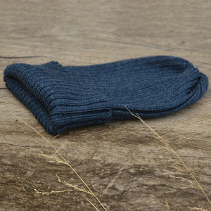 Fisherman's Jersey Beanie in 100% Natural Indigo Dyed Wool *Last One!