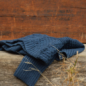 Unisex Fisherman's Gansey - Organic Indigo Dyed (S-XL)