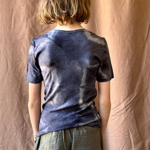 Child's Plant Dyed T-Shirt in 100% Organic Merino - Anthracite (1-6y) *Last ones