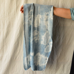Organic Indigo Hand Dyed Silk Noil Loop Scarves